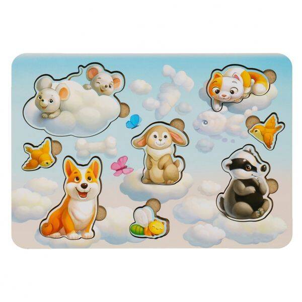 Вкладиш маленький зефірний "Звірі - 1", 23*16см, ТМ UBumblebees, Україна