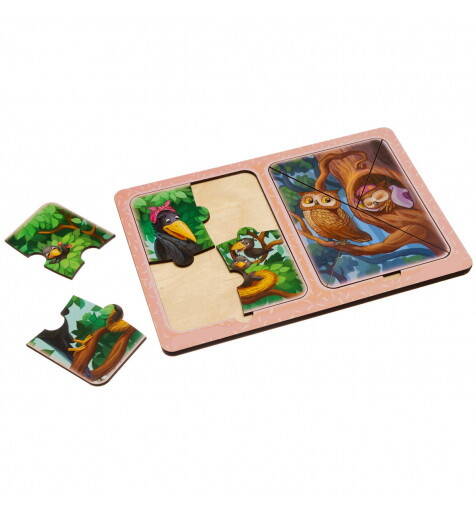 Пазли в рамці "Ворони та сови", 23*16см, ТМ Ань-Янь, Україна.