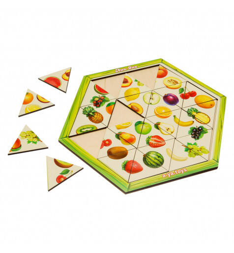 Пазл-головоломка "Фрукти", 24см, ТМ UBumblebees, Україна