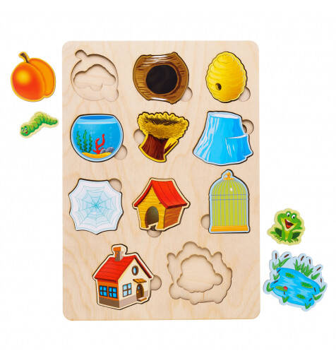 Сортер "Хто? Де живе?", 29,5*21см, ТМ Ань-Янь, Україна