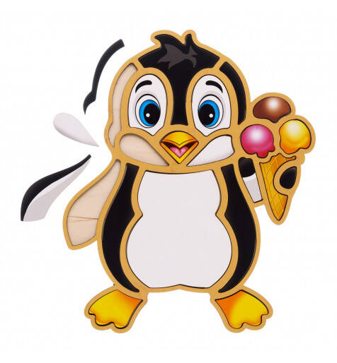 Контурний пазл "Пінгвін", 31*26см, ТМ Ань-Янь, Україна.