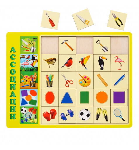 Сортер: "Асоціації - 3", 31*24см, ТМ UBumblebees, Україна