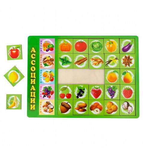 Сортер: "Асоціації - 5" (з горішками), 31*24см, ТМ Ань-Янь, Україна