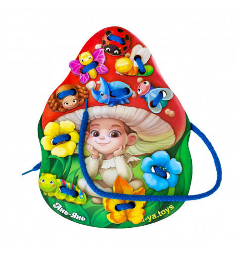 Шнурівка "Мухоморчик", 26*19см, ТМ Ань-Янь, Україна