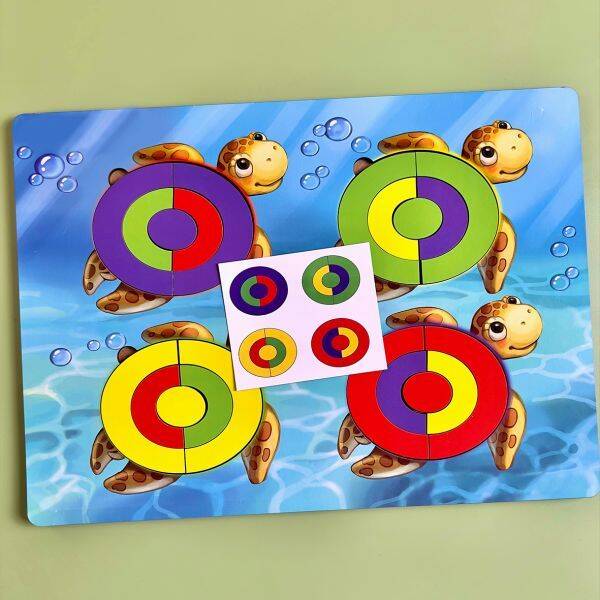 Сортер: "Черепашки - кольори", 31,5*23см, ТМ UBumblebees, Україна.