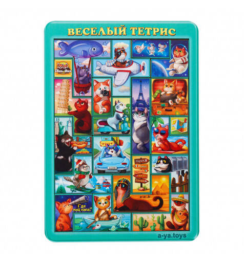 Тетріс великий "Котики", 32*22,5см, ТМ Ань-Янь, Україна.