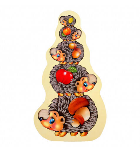 Сортер більш-менш "Їжачки", 27*15см, ТМ UBumblebees, Україна