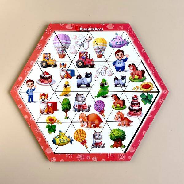 Пазл "Колір та розмір", планш. см, ТМ UBumblebees, Україна