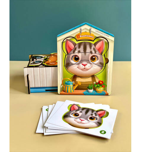 Пазл "Собери животных", планш. 16*12*7см, ТМ UBumblebees, Україна