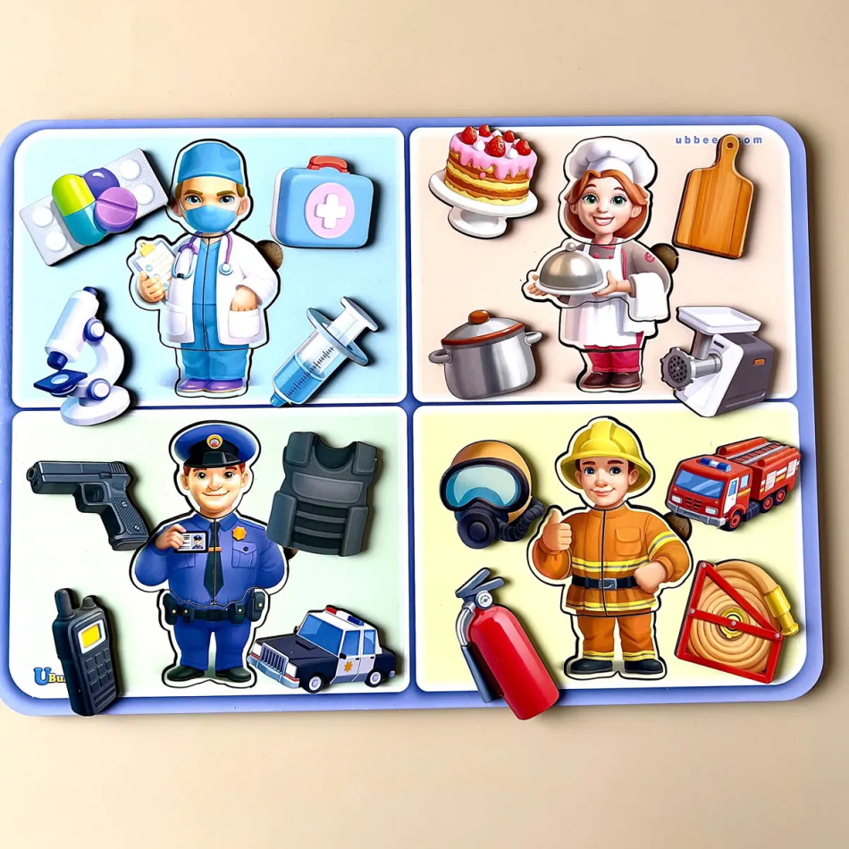 Дитяча розвиваюча гра "Професії", 24*31см, ТМ UBumblebees, Україна