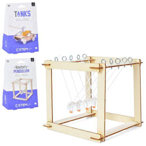 Дерев'яна іграшка логічні ігри головоломки, 2 види, танк на бат., головоломка без бат.,в кор. 26*17*6см 