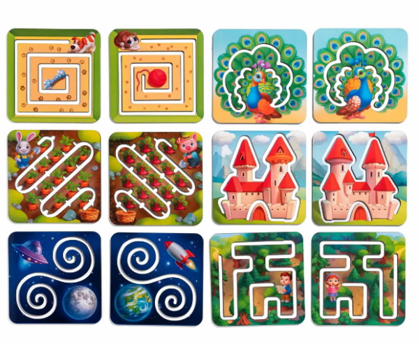 Гра-лабіринт "Міжпівкульні дошки", 38*29*6см, ТМ UBumblebees, Україна