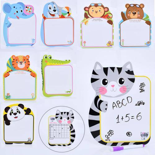 Досточка для малювання 21*27см, маркер, 8видів тварини), пак. 25,5*32*1см 