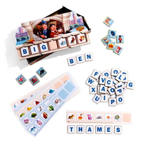 Гра дерев'яна "Ребус" англ. мова, в кор. 32*16*6см, ТМ UBumblebees, Україна