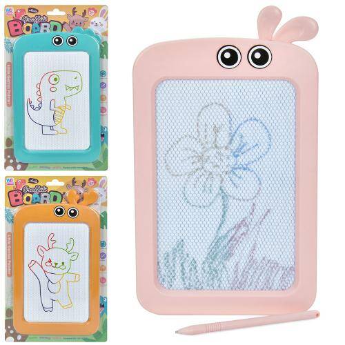 Досточка для малювання 23см, кольорова, 3 види, на листі 30*17,5*1см 