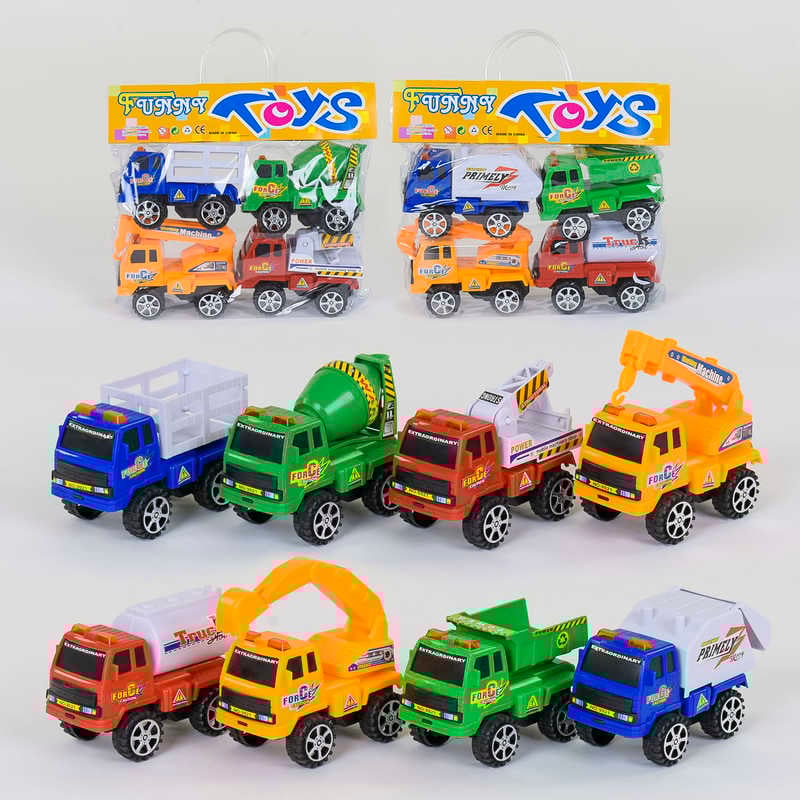 Спецтехніка 9922 А (72/2) 2 види, інерція, 4шт в пакеті