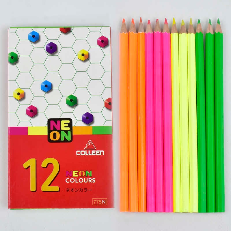 Олівці кольорові 0701 (360) 2 види, 12 шт в упаковці