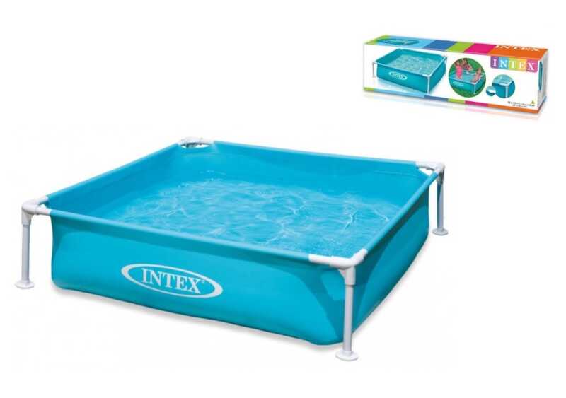 Intex Басейн каркасний 57173 (3) розміром 122х122х30 см, об`єм: 337л, вага: 4,9 кг, від 3 років