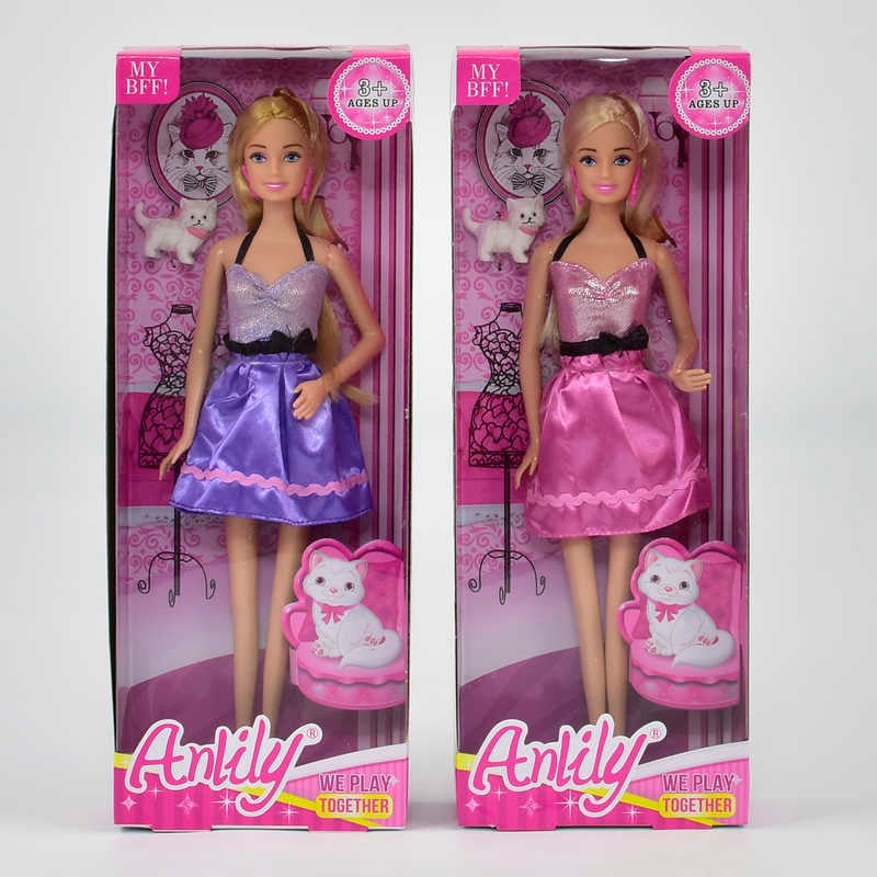 Лялька з улюбленцем 99128 (72/2) 2 види, в коробці