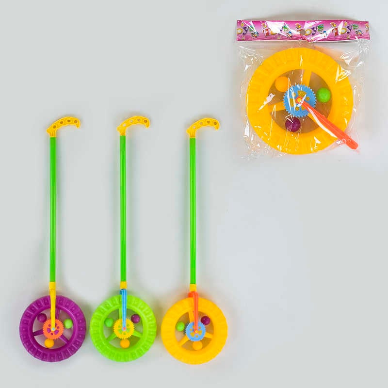 Каталка-колесо 059 Е (288/2) 3 кольори, в пакеті, ВИДАЄТЬСЯ ТІЛЬКИ МІКС ВИДІВ