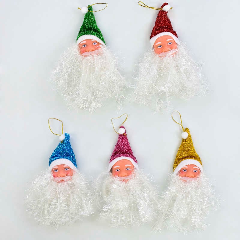 Новорічна підвіска Дід Мороз C 31128 (75) 8 см., 2 види ЦІНА ЗА УПАКОВКУ, 12 шт в упаковці