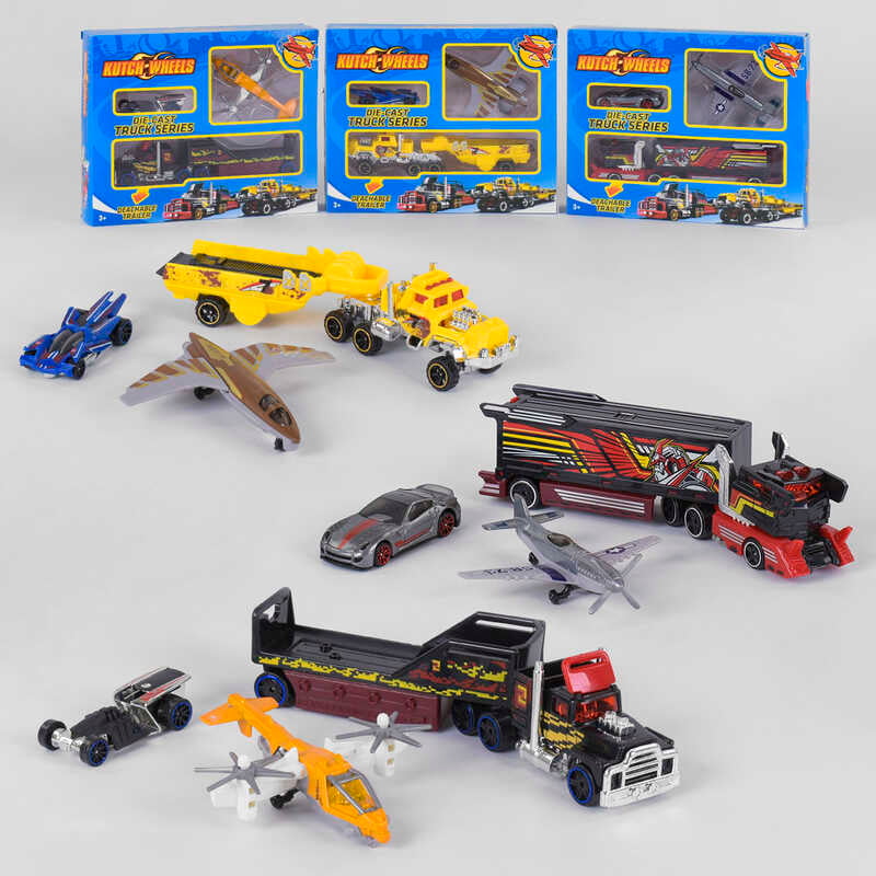 Набір машин металопластик T-R 868 E1 (144/2) 3 види, 3 штуки в коробці