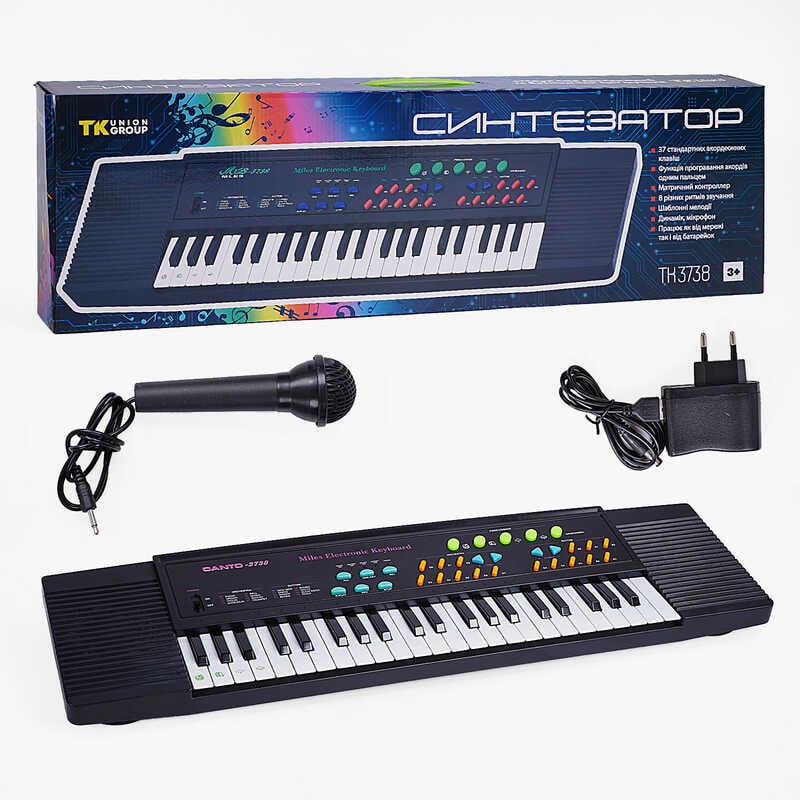 Піаніно TK 3738 (10) "TK Group" на батарейках, мікрофон, в коробці