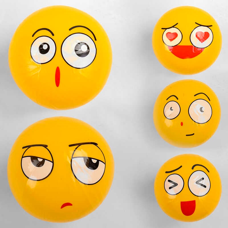 М'яч гумовий C 44678 (500) 5 видів, діаметр 20 см, вага 60 грам, ВИДАЄТЬСЯ ТІЛЬКИ МІКС ВИДІВ