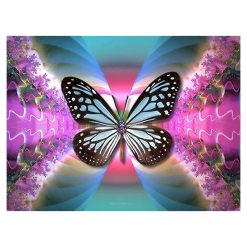 Алмазна мозаїка JS 24645  (50) "TK Group", "Метелики", 30х20 в коробці