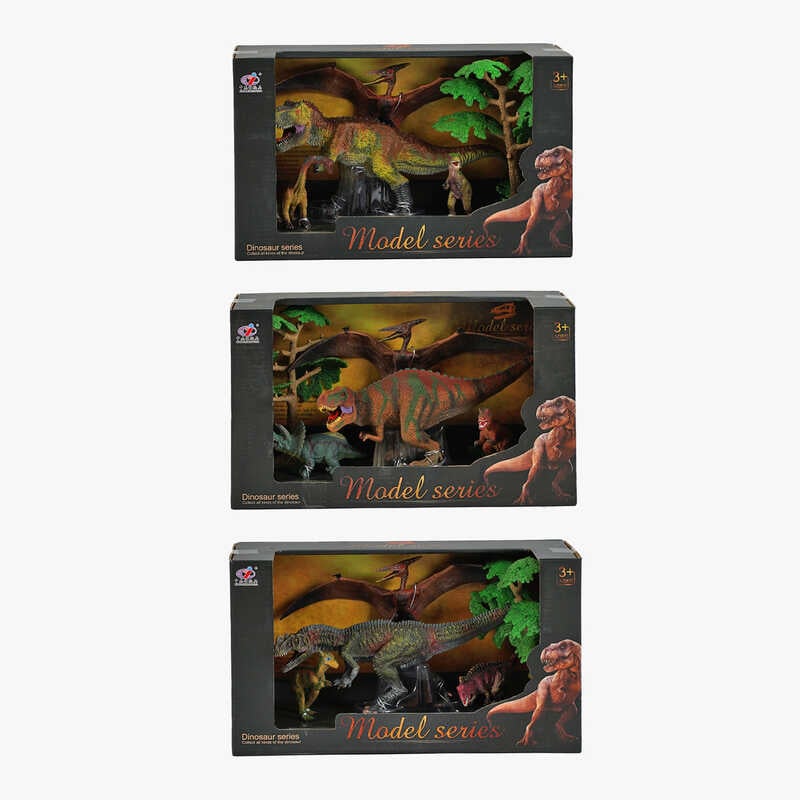 Набір динозаврів Q 9899 V3 (24/2) 3 види, 4 динозаври, в коробці