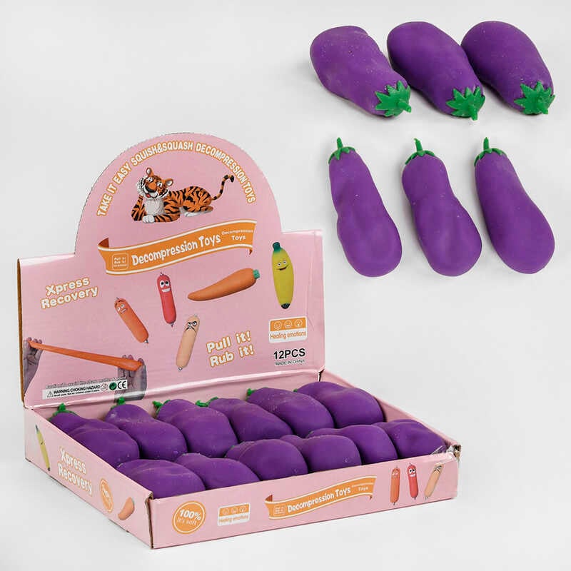 Гра-антистрес М 12174 (24) “Баклажан”, ЦІНА ЗА 12 ШТУК У БЛОЦІ