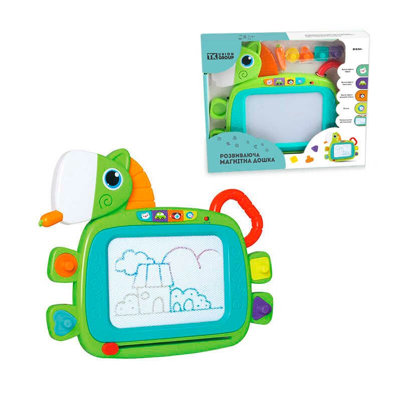 Дошка для малювання ТК 3131 (12/2) "TK Group", КОЛЬОРОВА, світлові та звукові ефекти, зі штампами, в коробці