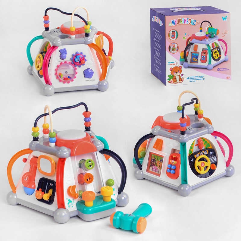 Музичний мультибокс 12892 (12/2) "WToys", ОЗВУЧУВАННЯ УКРАЇНСЬКОЮ МОВОЮ, світло, звук, в коробці