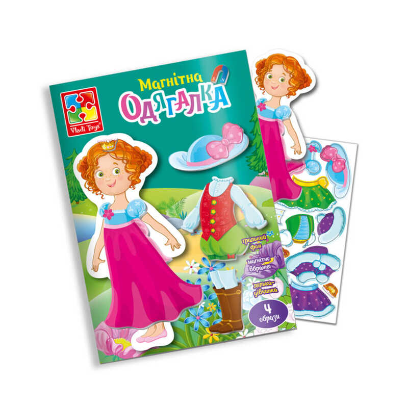 гр Магнітна гра "Принцеса" (укр) VT3204-26 (60) "Vladi Toys", у папці