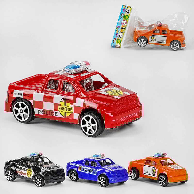 Машинка 168 (1440/2) "Поліційні машини", 4 види, в пакеті