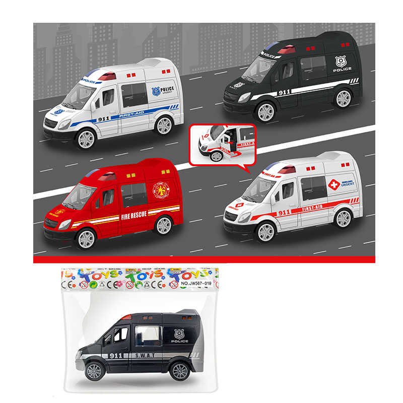 Машинка JW 567-019 (360/2) "Спецтехніка", 4 види, інерція, в пакеті, ВИДАЄТЬСЯ ТІЛЬКИ МІКС ВИДІВ