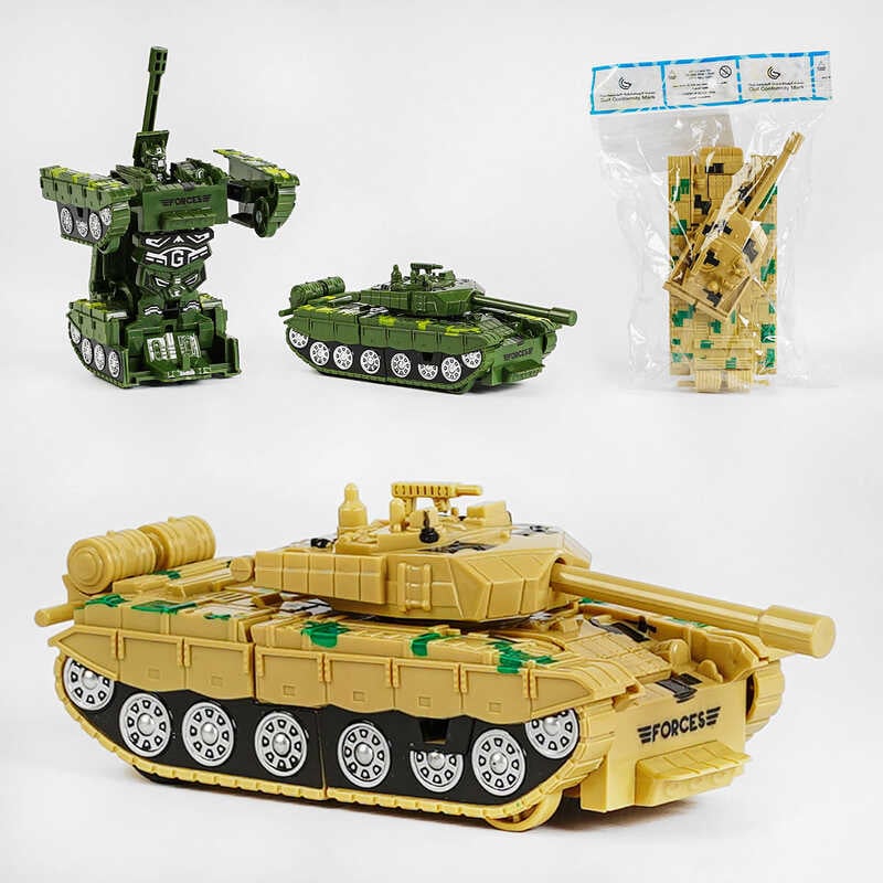 Танк-трансформер XY 778-3 E (240/2) 1шт у наборі, 2 кольори, трансформація, у пакеті