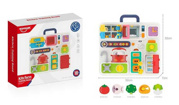 Розвиваючий центр НЕ 0510 (12) звук, підсвічування, бізіборд, у коробці