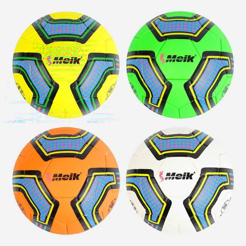М`яч футбольний C 55992 (30) 4 види, вага 420 грамів, матеріал PU, балон резиновий, клеєний, (поставляеться накачаним на 80), ВИДАЄТЬСЯ ТІЛЬКИ МІКС ВИДІВ
