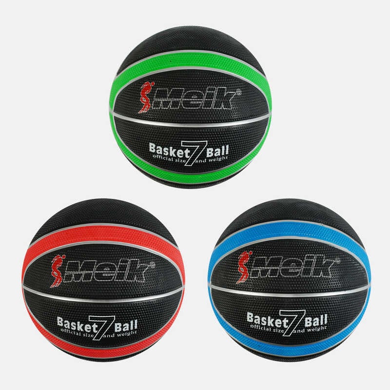 М`яч баскетбольний C 56007 (50) 3 види, вага 550 грамів, матеріал PVC, розмір №7