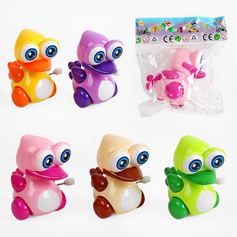 Заводна гра "Качечка" 6630 (600/2) 5 кольорів, заводний механізм, у пакеті, ВИДАЄТЬСЯ ТІЛЬКИ МІКС ВИДІВ