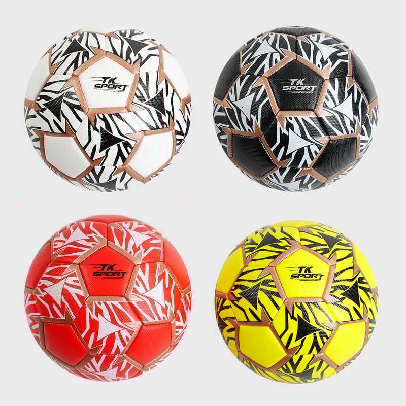 М`яч футбольний C 55046 (60) "TK Sport" 4 види, матеріал TPE, вага 330-340 грамів, розмір №5, ВИДАЄТЬСЯ ТІЛЬКИ МІКС ВИДІВ