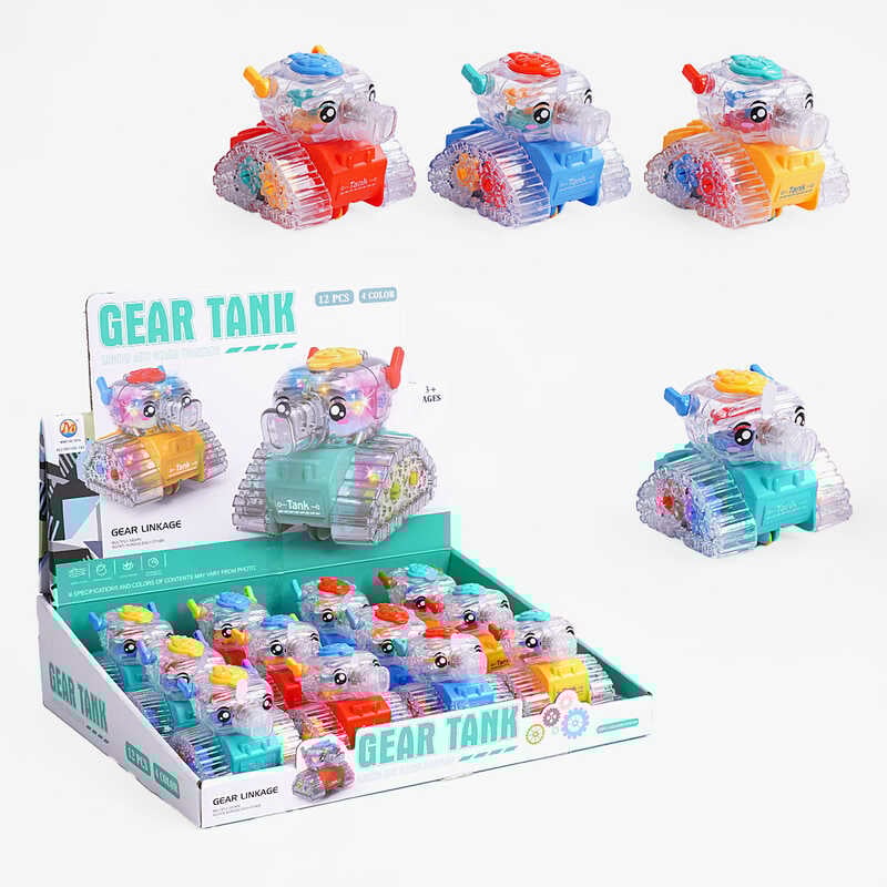 Набір танків MH 168-144 (24) ЦІНА ЗА 12 ШТУК У БЛОЦІ, підсвічування, інерція, шестерні, у коробці