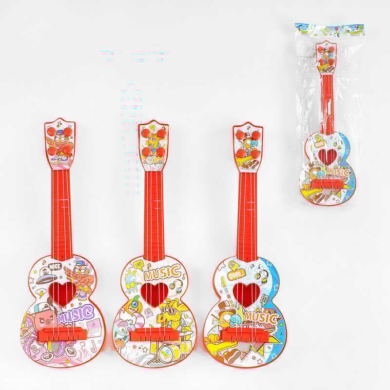 Гітара 540-2 A (180/2) 3 види, в пакеті, ВИДАЄТЬСЯ ТІЛЬКИ МІКС ВИДІВ