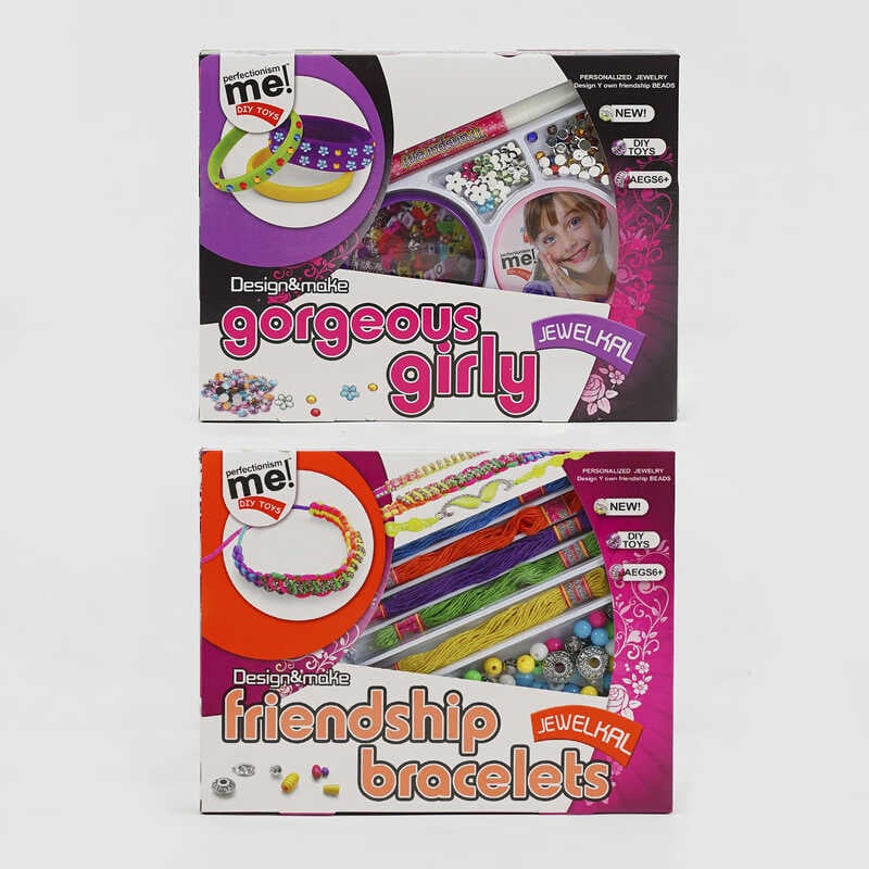 Набір для творчості 338-111 /113 (192/2) 2 види, "Браслет зі стразами", у коробці