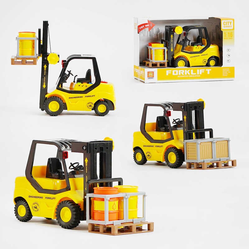 Спецтехніка WY 691 A / 92A (24) "Навантажувач", 2 види, підсвічування, звуки, в коробці