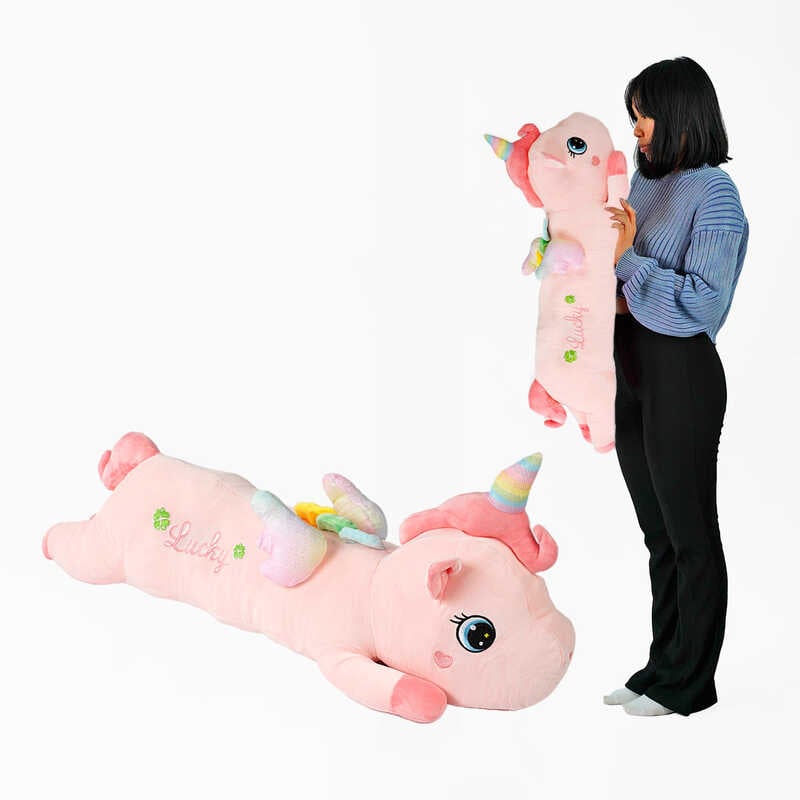 М'яка іграшка M 14725 (30) "Єдиноріжка", довжина 83 см, у пакеті