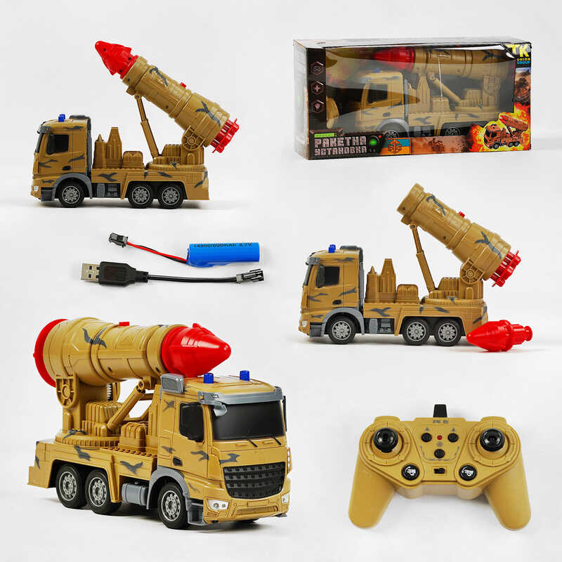 Машина на радіокеруванні TK - 280-22 (24/2) "TK Group", військова техніка, звук, стріляння, акум. 3,7 V, пульт 2,4 GHz, у коробці