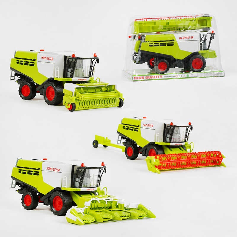 Комбайн 8889-1 /2/3 (12) 3 види, інерція, рухомі елементи, знімні деталі, у слюді, ВИДАЄТЬСЯ ТІЛЬКИ МІКС ВИДІВ