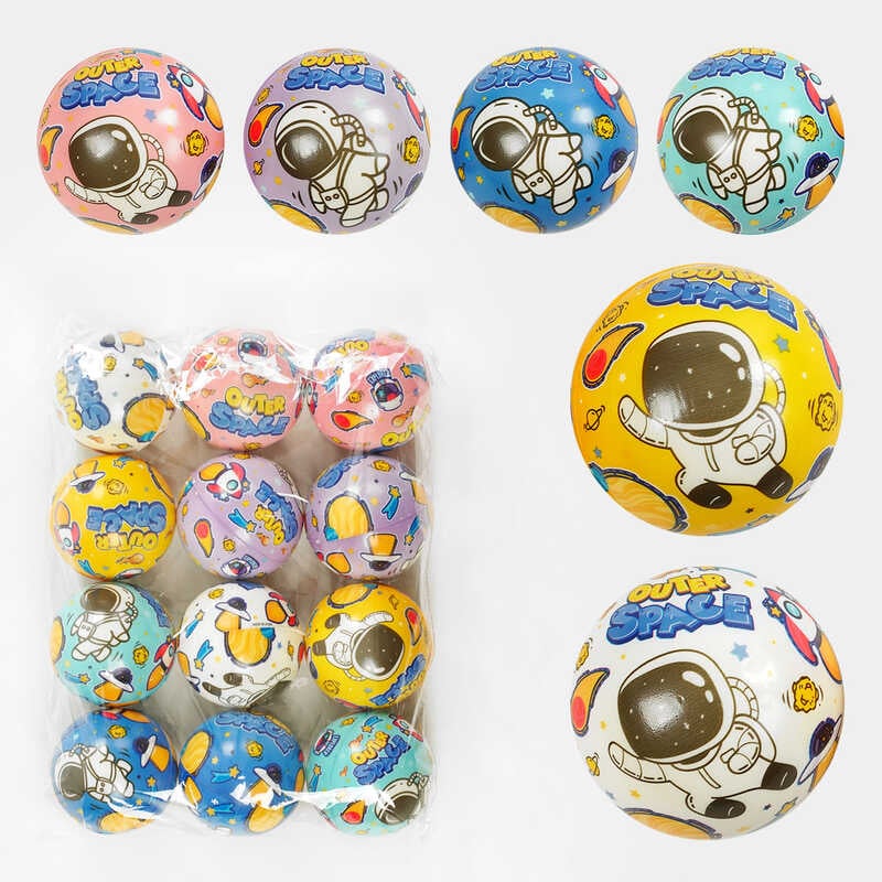 М`яч фомовий C 60326 (60) "Космос", ЦІНА ЗА 12 ШТУК У ПАКУВАННІ